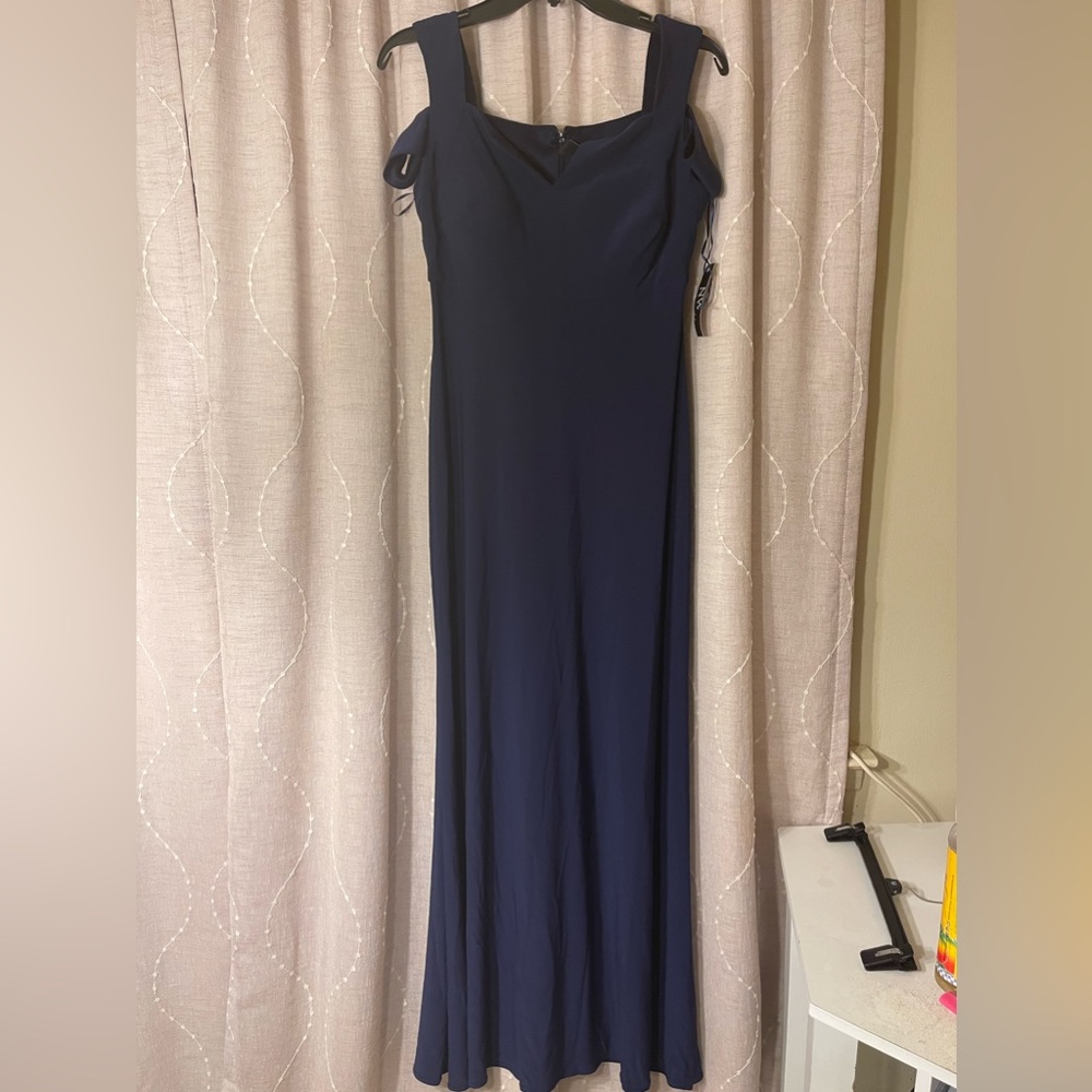 Beautiful deep blue gown new with tag